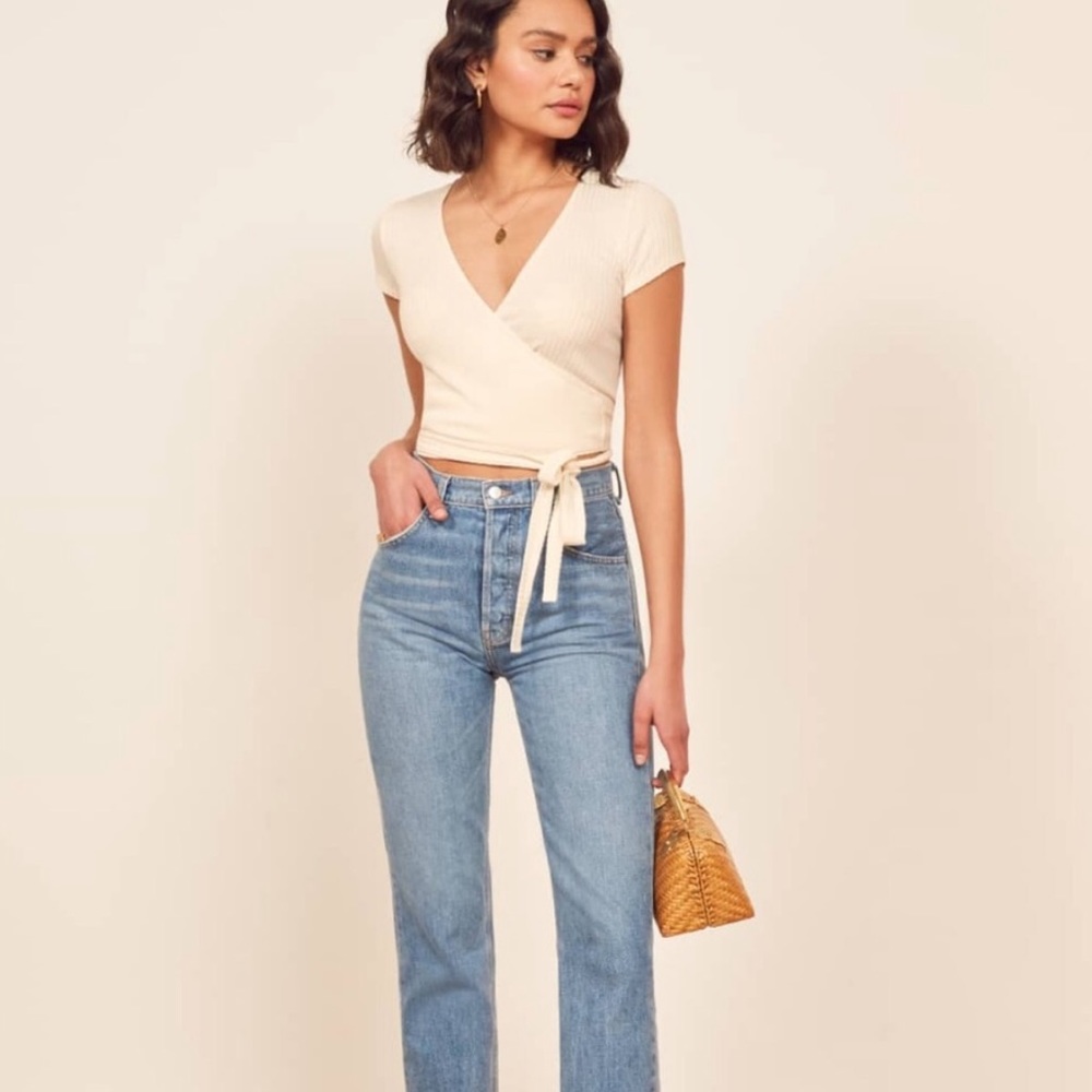 Reformation Flora Wrap Top